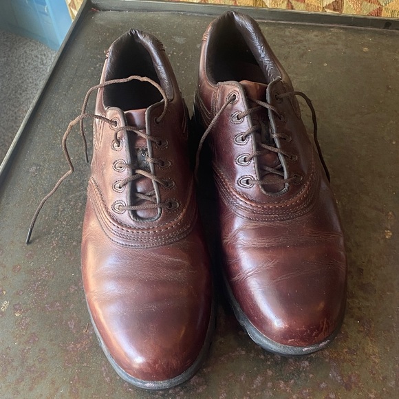 FootJoy Contour Series Men’s Brown Leather Golf LaceUp Oxfords. #54049.  11 1/2 main image 6